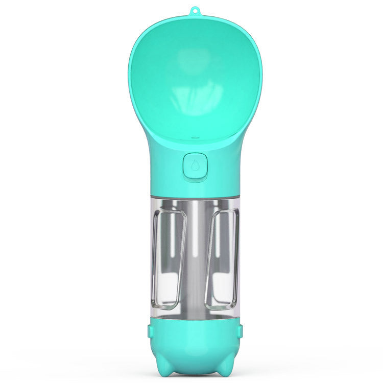 Portable 3-in-1 Dog Water Bottle – Feeder, Bowl & Bag Storage