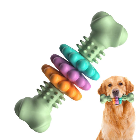 Durable TPR Dog Bone – Chew & Dental Cleaning Toy